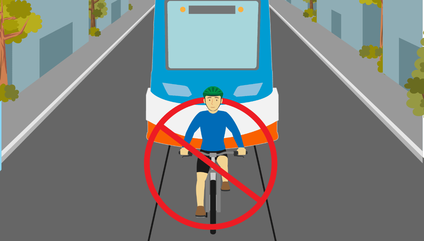 Don't Cut in Front of Moving Streetcars