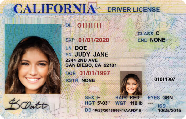 Valid driver's license